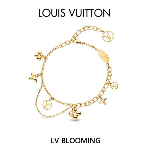 gelang louis vuitton emas|gelang lv flower.